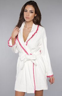 Betsey Johnson  The Loop Terry Robe in White