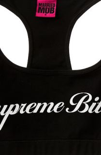 Married to the Mob The Fancy Bitch Sports Bra in Black