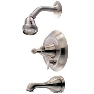 Pegasus Series 1100 1 Handle Pressure Balance Tub and Shower in Brushed Nickel DISCONTINUED F1226700BNV