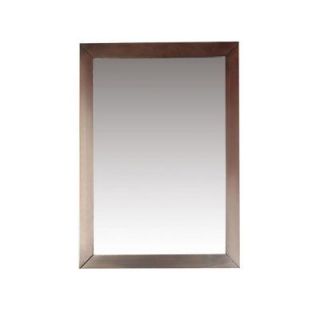 Simpli Home Burnaby 30 in. x 22 in. Framed Wall Mirror in Dark Walnut Brown NL DAVENPORT M 3A