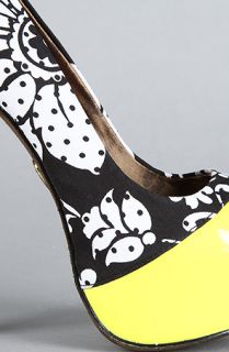 Betsey Johnson  The Volume Shoe in Black and White Polka Dot