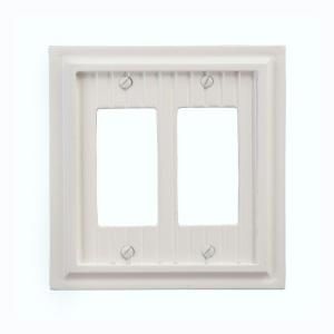 Amerelle Cottage 2 Decorator Wall Plate   White 179RRW