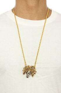 Han Cholo Necklace Medusa Pendant in Silver & Gold