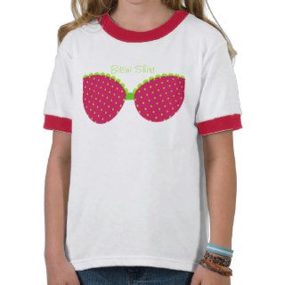 Polka Dot Bikini Little Girls Shirts