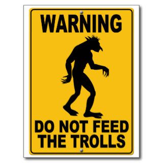 Do Not Feed the Trolls Postcards