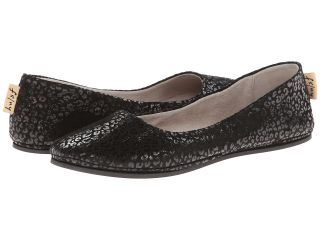 French Sole Sloop Womens Flat Shoes (Black)