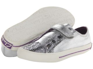Clarks Kids Top New Girls Shoes (Silver)