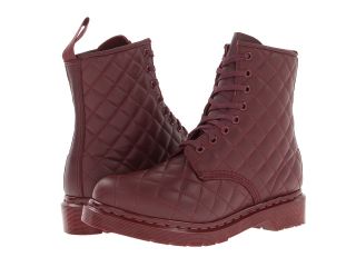 Dr. Martens Coralie Quilted 8 Eye Boot Womens Lace up Boots (Mahogany)