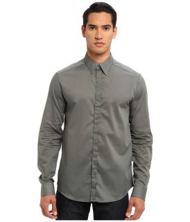 CoSTUME NATIONAL Essential Button Up Mens Long Sleeve Button Up (Gray)