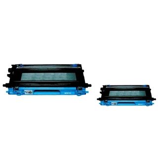Basacc 2 ink Cyan Cartridge Set Compatible With Brother Tn115