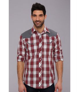 Roper 9111 Grey/Red Plaid Mens Clothing (Red)