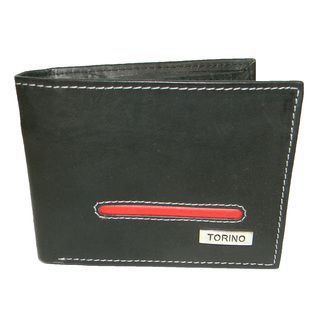 Torino Cowhide Leather Vertical Flap Bi fold Wallet