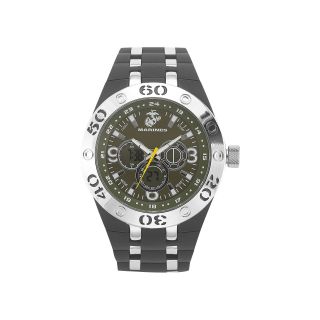 Wrist Armor C23 Mens US Marine Corps Rubber Strap Chronograph Watch