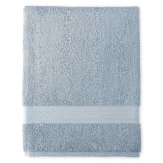 ROYAL VELVET Egyptian Cotton Solid Bath Sheet, Blue/Silver