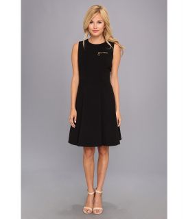Calvin Klein Aline Sheath Dress Womens Dress (Black)
