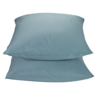 Threshold 325 Thread Count Organic Cotton Pillowcase Set   Blue (Standard)