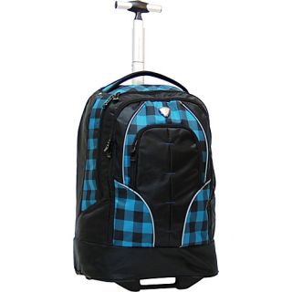 Rickster 20 Notebook Rolling Backpack Blue Plaid   CalPak Wheeled Backpa