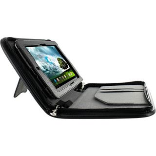 Asus MeMO Pad 7   Executive Portfolio Leather Case Black   rooCASE Lapto