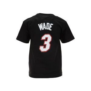 Miami Heat Dwyane Wade Profile NBA Kids Name And Number T Shirt