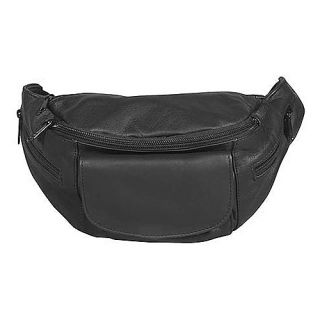Leather Fanny Pack   Black