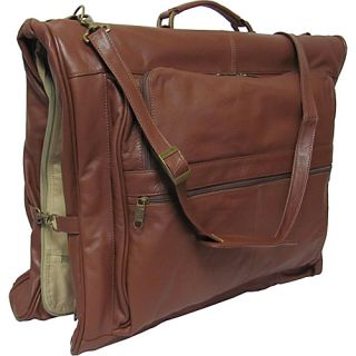 Leather Three suit Garment Bag Brown   AmeriLeather Garment Bags