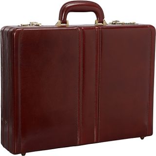 Luxurious Italian Leather Expandable Attach Case Brown   M