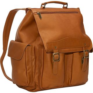 Jumbo Top Handle Backpack Tan   David King & Co. Travel Backpac