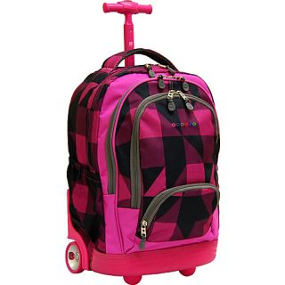 SUNBEAM Block Pink   J World New York Wheeled Backpacks