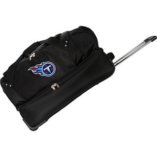 NFL Tennessee Titans 27 Drop Bottom Wheeled Duffel Bag Bla