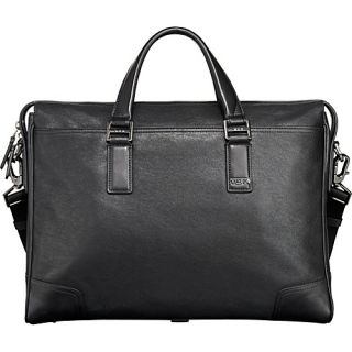 Becon Hill Irving Slim Leather Brief Black   Tumi Non Wheeled Business Case