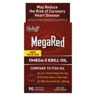 MegaRed Omega 3 Krill Oil Softgels   90 Count