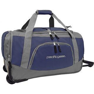 Pacific Gear Carry On Rolling Bag Duffel Navy/Gray   Traveler
