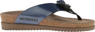 Womens Mephisto Violette   Blue Perl Patent Beach Shoes