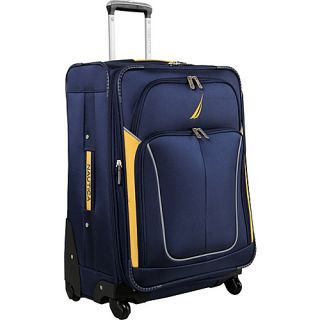 Galley 24 Spinner Suitcase Navy/yellow/silver   Nautica Large Rolling L