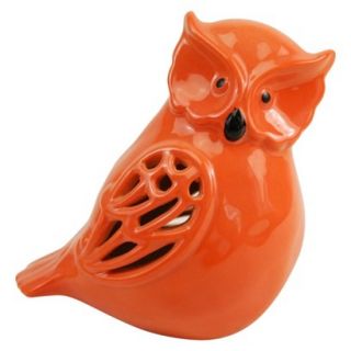 5 Ceramic Owl Figurine   Orange by Drew De Rose