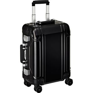 Geo Aluminum Carry On 4 Wheel Spinner Travel Case Black   Zero
