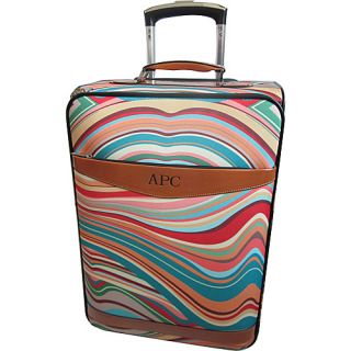 22 Whirler Carry on Pullman on Spinner Wheels Rainbow   AmeriLeath