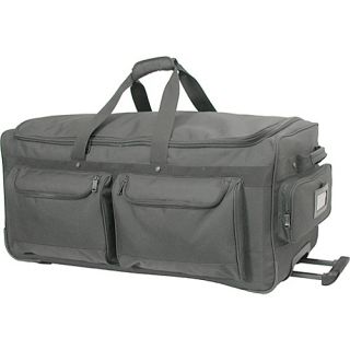 Deluxe Wheeled Duffel 30 Black   Netpack Large Rolling Luggage