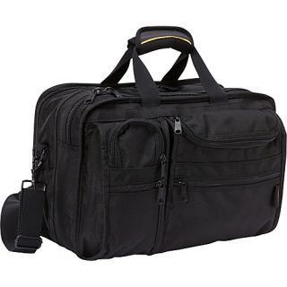 Ballistic Nylon Expandable Briefcase Black   A. Saks Non Wheeled Busines