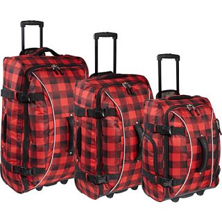 Hybrid Travelers 3 Piece Luggage Set Lumberjack   Athalon Luggage Sets