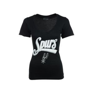 San Antonio Spurs 5th & Ocean NBA Womens Athletic Foil T Shirt