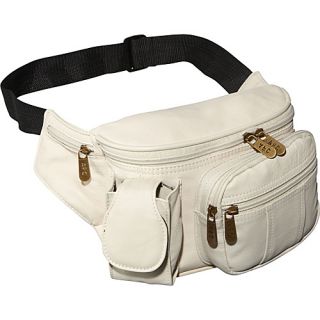 Leather Cell Phone/Fanny Pack Off White   AmeriLeather Waist Packs