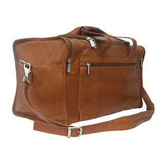 Travel Duffle with Side Pocket Saddle   Piel Travel Duffels