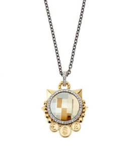 Greed Crystal Pendant Necklace