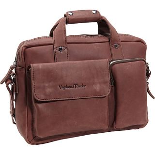 Leather Casual Style BRoom Laptop Bag Reddish BRN   Vagabond
