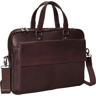 Colombian Leather Slim Laptop/Tablet Briefcase Brown   Man