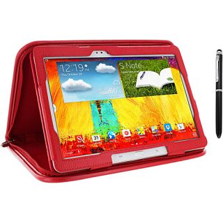 Galaxy Note 10.1 2014 Edition Executive Leather Case Red   rooCASE Lapt