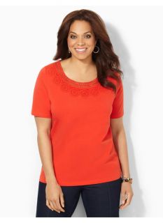 Catherines Plus Size Cirque Tee   Womens Size 3X, Molten Lava