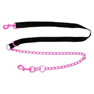 Platinum Pets Coated Hands Free Leash with Black Nylon Handle   Pink (68 x 4mm)