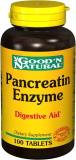 Good N Natural   Pancreatin Enzyme   100 Tablets